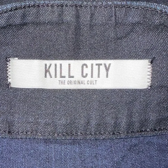 Kill City The Original Cult Goth Full Zip Black Mini Skirt size 4 - Picture 5 of 5